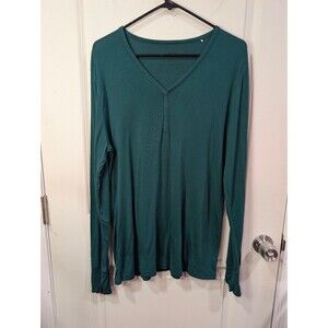 Women's Little Sleepies Bamboo Long Sleeve Pajama Top Emerald Green Medium